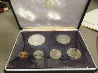 1973 First Official Coinage Of The British Virgin Islands Franklin Proof - 6