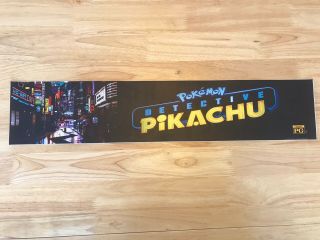 PokÉmon Detective Pikachu 5 " X 25 " Large Movie Theater Mylar Poster 5x25
