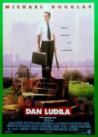 Falling Down - Michael Douglas/robert Duvall - Croatian Movie Poster 1991