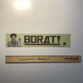 Borat Movie Mylar Poster - Ds 2.  5x11.  5 - Sacha Baron Cohen - Kazakhstan