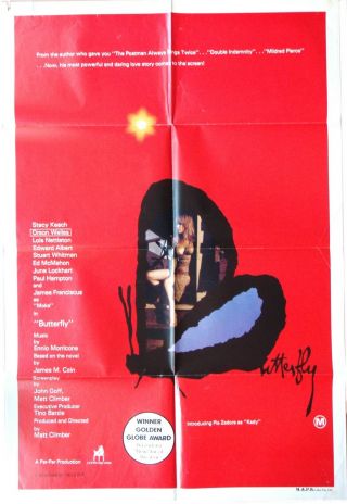 Butterfly Pia Zadora Cinema Release One 1 Sheet Vintage Movie Poster
