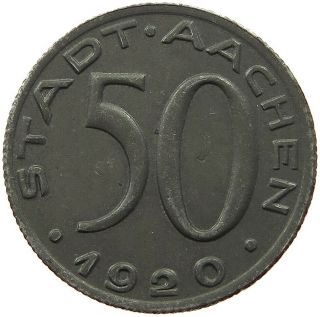 Germany Notgeld 50 Pfennig 1920 Aachen Rb 623