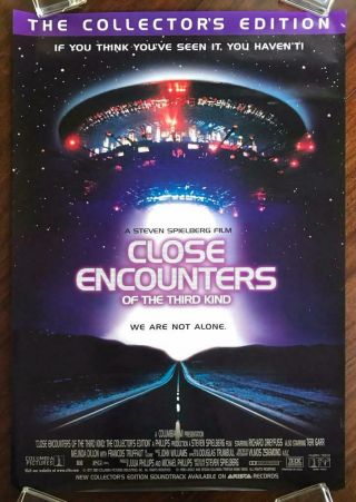 Close Encounters Of The Third Kind 1977 Sci Fi Alien Contact Orig Video Poster
