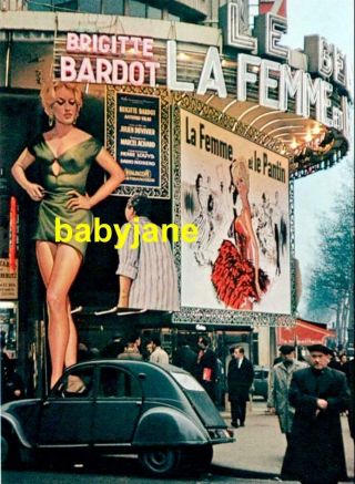131 Brigitte Bardot La Femme Et Le Pantin Movie Theater Marquee Photo
