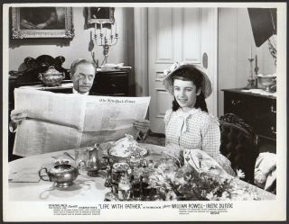 Elizabeth Taylor & William Powell 1947 Vint Orig Photo Life With Father