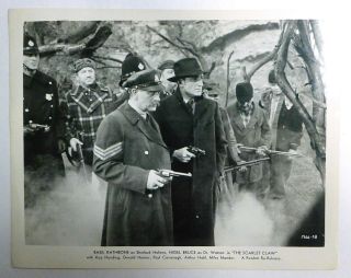 Basil Rathbone & David Clyde 8 X 10 Film Publicity Photo The Scralet Claw Dt208