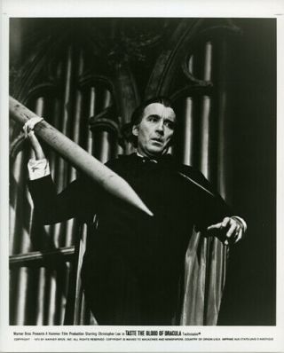Taste The Blood Of Dracula Christopher Lee Hammer Horror 1970 Photo
