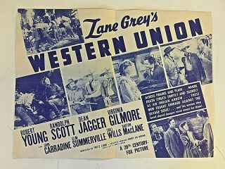 Vintage 1941 Movie Herald Zane Grey 