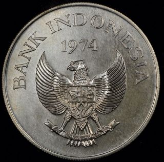 Foreign 7.  Choice Bu 1974 Indonesia Silver 5000 Rupiah.  5144 Oz Km 40