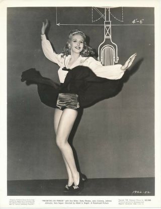 Ann Miller Leggy Dancer Vintage Priorities On Parade Paramount Photo