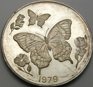Jamaica 10 Dollars 1979 Proof - Silver - Butterfly - 1919 ¤