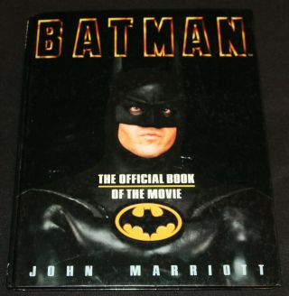 1989 Batman The Official Book Of The Movie F - Vf Hardcover John Marriott