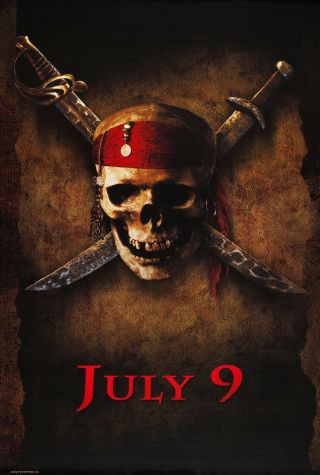 Pirates Of The Caribbean (2003) Advance Movie Poster - Rolled