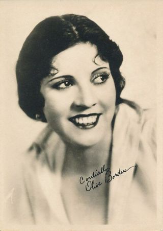 Olive Borden Vintage 1920s Silent Starlet Dbw Portrait Photo