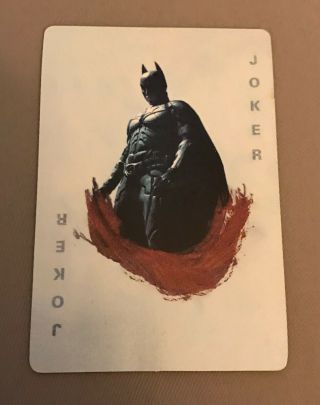 Promotional Batman Dark Knight Joker Playing Card Promo Heath Ledger Smile Bale