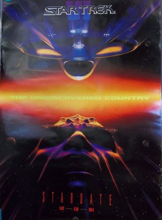 Star Trek Vi The Undiscovered Country 1991 Double Sided Movie Poster C