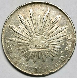 1889 - Pi Mr Mexico Silver 8 Reales
