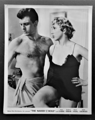 Semi - Nude/henri Vidal/vintage Beefcake/1959/movie Vintage/8 " X 10 " Photo/gay Int