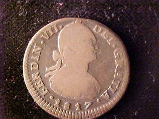 Chile One Real 1817 Fj