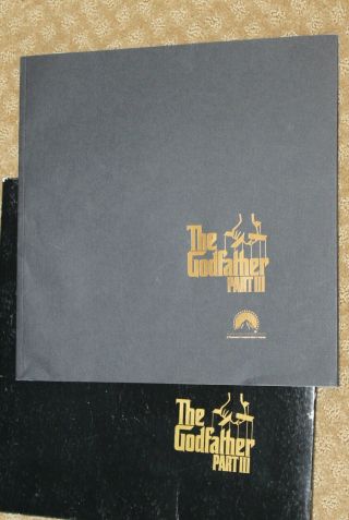 Godfather Iii Deluxe Press Book Kit Paramount Mailer Francis Ford Sofia Coppola