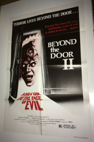Beyond The Door 2 Orig Movie Poster 1978 Mario Bava Giallo Supernatural Horror