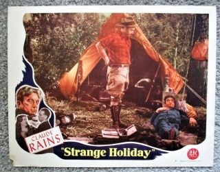 Strange Holiday 1945 U.  S.  Lobby Card 4 - Claude Rains - Arch Oboler