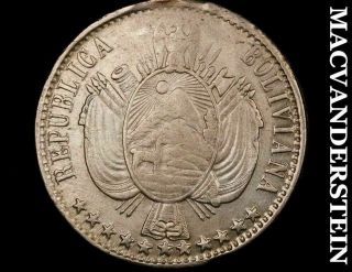 Bolivia: 1867/6 1 Boliviano P6070