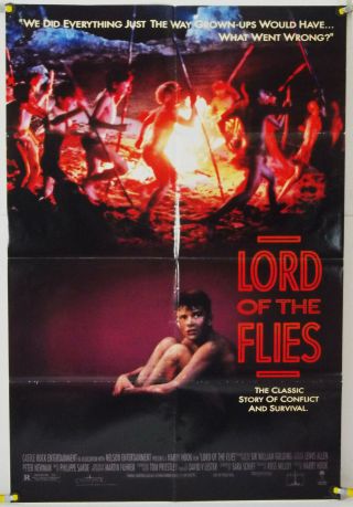 Lord Of The Flies Ff Orig 1sh Movie Poster Balthazar Getty (1990)