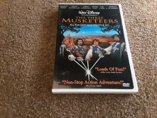 The Three Musketeers Dvd,  Charlie Sheen,  Tim Curry,  (1993 Oop) Out Of Print