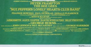 406 SGT.  PEPPER ' S LONELY HEARTS CLUB BAND Aust daybill 78 George Burns,  Bee Gees 3