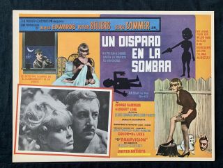 A Shot In The Dark Peter Sellers Elke Sommer Mexican Lobby Card