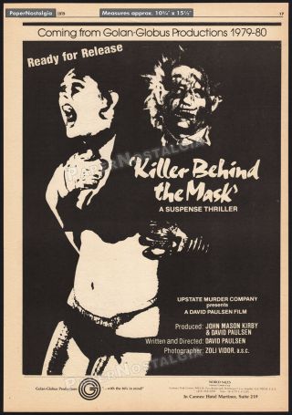 Killer Behind The Mask_/_savage Weekend_original 1979 Trade Ad Promo / Poster