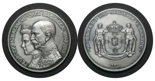 King George I Queen Olga Greece 54gr (999/1000) Silver Medal Token Coin From 1$