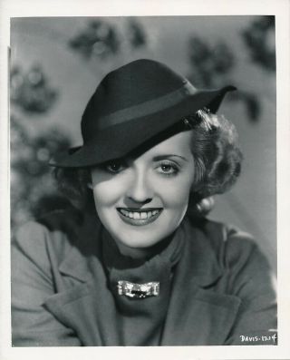 Bette Davis 1930s Elmer Fryer Warner Bros Studio Dbw Portrait Photo