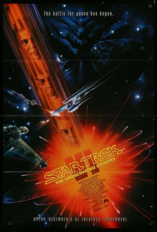 Star Trek Vi: The Undiscovered Country (1991) Movie Poster Star Trek 6