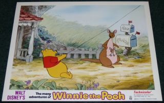 Walt Disney Many Adventures Of Winnie The Pooh R 1977 Lobby Card Roo