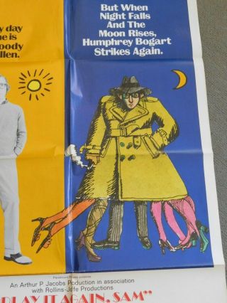 PLAY IT AGAIN,  SAM 1 - Sheet Movie Poster Woody Allen,  Diane Keaton 1976 3