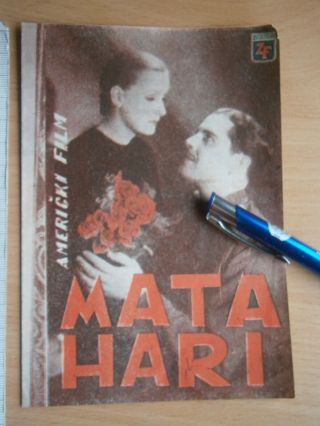 1931 Mata Hari Greta Garbo Movie Flyer Brochure Advertise Film Metro - Goldwyn Ad