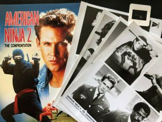 1987 Movie Press Kit American Ninja 2 - B&w Photos Poster Michael Dudikoff