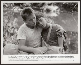 River Phoenix Wil Wheaton Stand By Me Child Actors 1985 Vintage Orig Photo 8x10