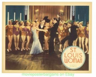 St.  Louis Woman Lobby Card Size 11x14 Inch Movie Poster 1934 Orig.  Jeanette Loff