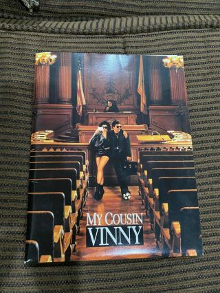 1992 " My Cousin Vinny " Movie Press Kit With 12 Stills [joe Pesci,  Marisa Tomeii]