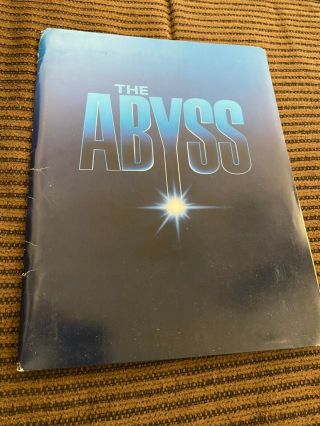 The Abyss Movie Film Press Kit With 4 Stills