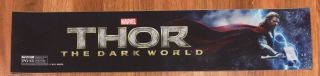 ✨ Thor 2: The Dark World (2013) - Movie Theater Poster Mylar - Lg 5x25