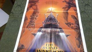 1982 THE ROAD WARRIOR Mad Max 2 Movie Poster folded theater size 3