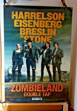 Zombieland 2 Double Tap (2019) Imax 4 X 6 Bus Shelter Poster (cast)