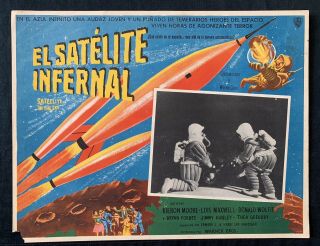 Satelite In The Sky Mexican Lobby Card 1952 Kieron Moore