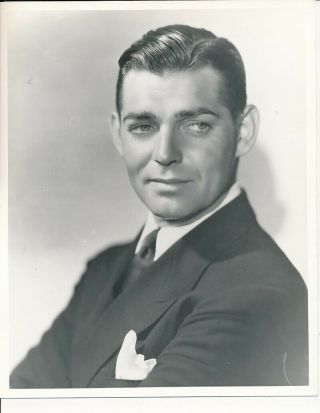 Clark Gable Handsome Early 1930s Mgm Hollywood Studio Dbw Portrait Photo