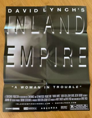 David Lynch’s Inland Empire Movie Poster Single Sided One Sheet (18”x14”)