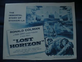 Lost Horizon Ronald Coleman Jane Wyatt R56/422 Lobby Card 11x14